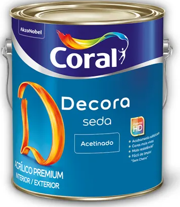 Tinta Decora Seda - Acetinado Coral